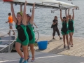 Women carry their boat