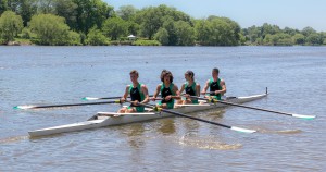 Boys JV4+ gets ready to race